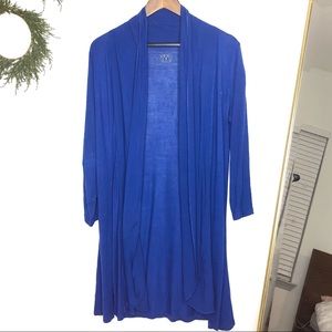 Maxi Royal Blue Long Sleeve Cardigan